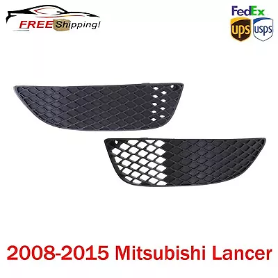 New Fog Light Cover For 2008-2015 Mitsubishi Lancer LH & RH Textured Black 2Pc • $19.15