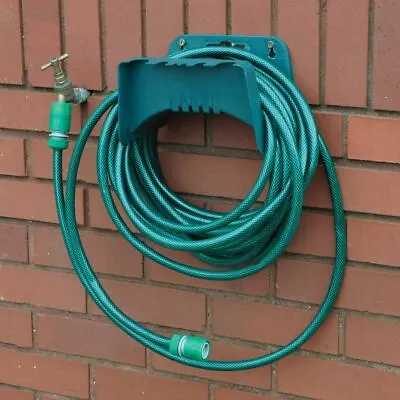 Garden Hose Pipe Hanger Wall Mounted Cable Tidy Storage Shed Hose Reel Holder UK • £5.49
