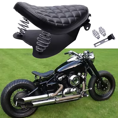 $69.17 • Buy Spring Solo Seat With Base Saddle Bobber For Yamaha V-Star 250 650 950 1100 1300