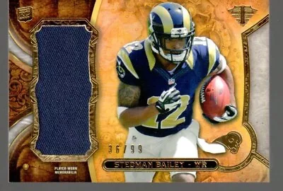 Stedman Bailey Rookie Rc Player-Worn Jersey Relic Patch #/D 2013 Triple Threads • $0.99