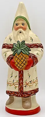 VAILLANCOURT #368 - 2006 - Colonial Williamsburg 7  Santa In White  & Pineapple • $249.99