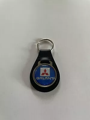 Mitsubishi Galant Keychain Black Leather Key Chain • $19.49