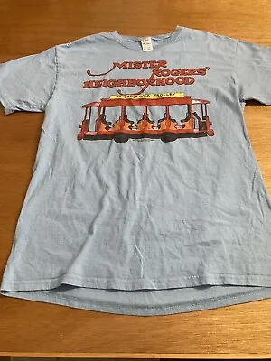 Mister Rogers Neighborhood Size Medium. Baby Blue Color With Red Lettering • $12.97