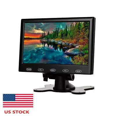 US 7'' LCD DSLR Display Raspberry Pi CCTV Security Monitor AV HDMI VGA Portable  • $43.19