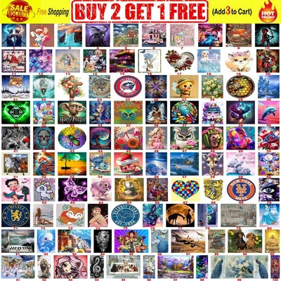 $8.94 • Buy 5D DIY Diamond Painting Embroidery Cross Craft Stitch Arts Kit Mural Home Decor