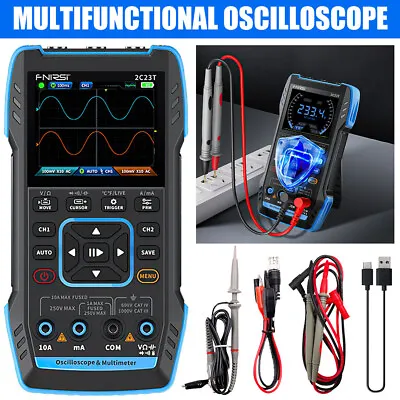 FNIRSI 2C23T Handheld Digital Oscilloscope Multimeter+Function Signal Generator • £77.99