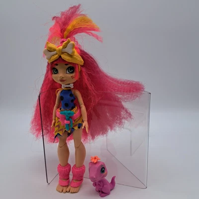 £9.66 • Buy Mattel Cave Club Emberly Prehistoric Fashion Doll Pink Orange Hair With Pet