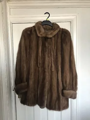 £199 • Buy Vintage Real Mink Swing Coat/jacket