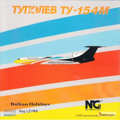 NGM54002 1:400 NG Model Balkan Holidays Tu154M Reg #LZ-HMI • $56.69