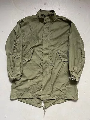 Vintage 1970s M-65 Fishtail US Military Parka Jacket Army Green Small-Regular • $339.99