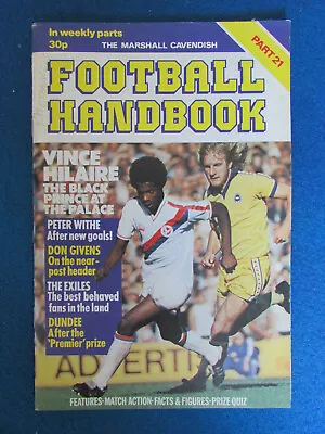 £2.99 • Buy The Marshall Cavendish Football Handbook - Part 21 - 1978