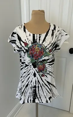 Ed Hardy Embellished Tie Dye Tee Size 3XL NWT • $40