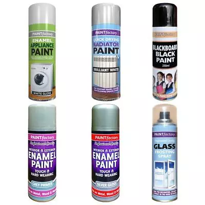 Spray Paint Aerosol Household Appliance Enamel Blackboard Radiator Frosted Glass • £5.69