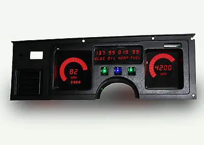 1984-1989 C4 Corvette Digital Dash Panel Red LED Gauges Lifetime Warranty • $347.96