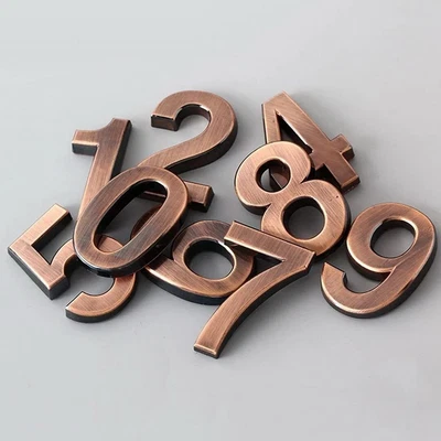 £0.99 • Buy A-Z Numbers Door Stickers 3D Letters Metal Address Mailbox Plaques Digit Sign