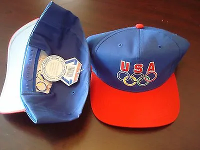 Usa Olympics Olympic Rings Dream Atlanta Script  Vintage 90's Hat Cap  Snapback  • $16.41