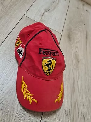Ferrari Cap Vintage Marlboro Michael Schumacher Cap Formula 1 Cap Ferrari Hat • $49