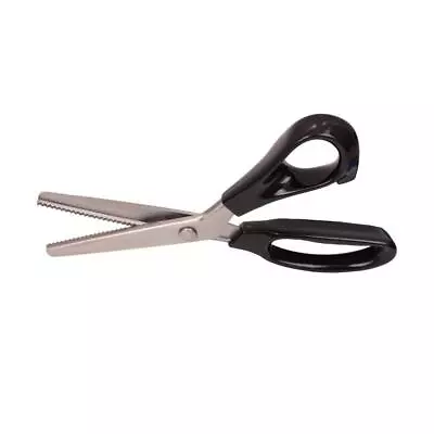 Fabric Pinking Shears Craft Scissors，Serrated Scalloped Stainless Steel Handl... • $17.07