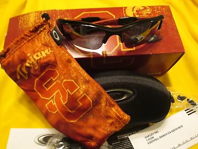 Oakley Flak Jacket Usc Trojans New In Box Sunglasses Limited Trojan Etched Lens • $299.99