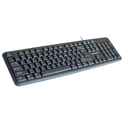 £10.99 • Buy Infapower X203 Full Size Waterproof Wired Keyboard & Mouse Set Pc Mac & Laptop