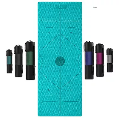 XN8 Yoga Mat 6mm Non Slip Pilates Gym Fitness Exercise Mats Gymnastics Workout U • £12.99