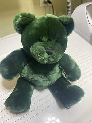 Marshall Fields Green Plush Bear • $9.39