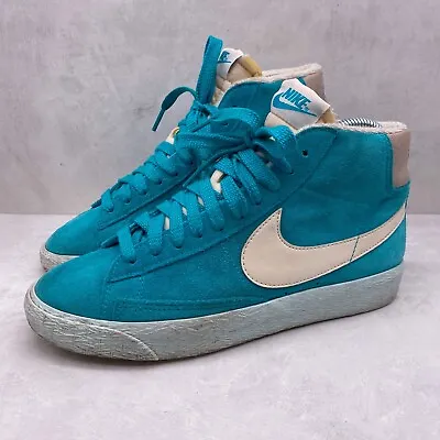 £29.99 • Buy Nike Blazer Mid Suede VNTG Turquoise Trainers Size UK 4 Women's