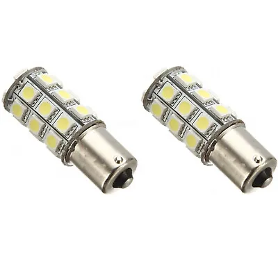 #1156 Red 18SMD LED Park Parking Tail Light Turn Signal Reverse Lamp Bulbs Pair • $14.95
