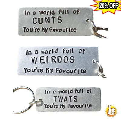 I Love You Keyring Rude Funny Novelty-Boyfriend Girlfriend-Valentines-Day Gifts • $1.81