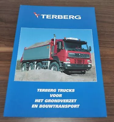 Terberg Dump Heavy Volvo Truck Brochure Prospekt NL • $14.99