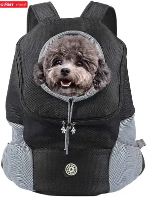$18.50 • Buy Puppy Travel Mesh Pet Dog Carrier Backpack Front Travel Portable Shoulder Bag