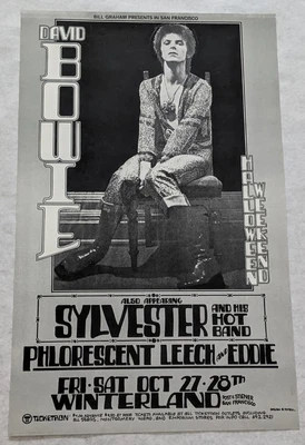 $395 • Buy David Bowie Original Concert Poster BG San Francisco 1972