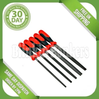 £7.89 • Buy 5pc 8  Inch Engineers File Set For Metal Half Round Flat Triangular Round Square