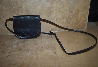 VINTAGE VERA PELLE ITALIANA Genuine Leather Crossbody Shoulder Bag Purse • $15.99