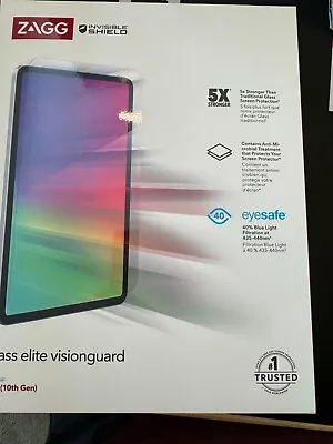 ZAGG InvisibleShield Glass Elite Visionguard Screen Protector For IPad 10th Gen • $45