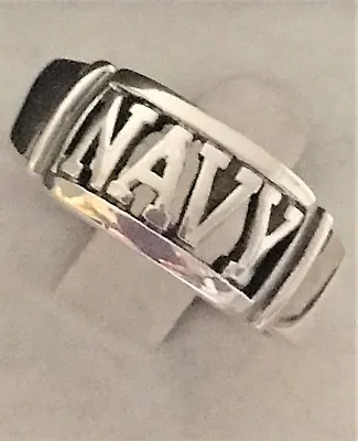 STERLING SILVER 925 MILITARY NAVY US BAND  RING SIZE 11 NEW! MEN'S Free Shipping • $34.99