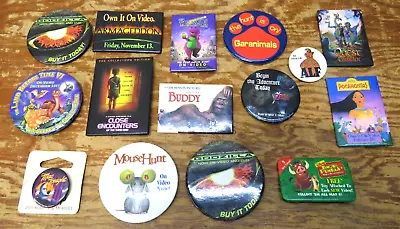 LOT Of 15 Promotional Movie Pins 1980's 1990's 2000's Godzilla Lion King • $29