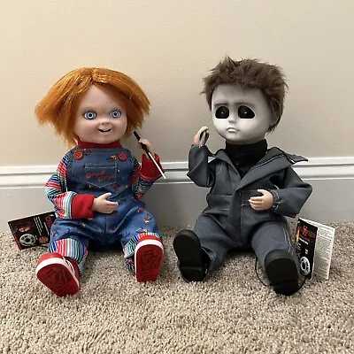 Talking Chucky And Michael Myers Dolls Spirit Halloween Animatronic Party City • $179.99