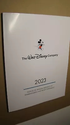 Walt Disney 2023 Annual Report *nm- 9.2* Marvel Star Wars Annual Meeting • $4