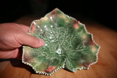 Vintage Majolica Cabbage Plate Signed • $24