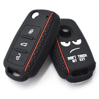 $8.07 • Buy XUKEY Silicone Car Key Case Remote Fob Cover For VW Golf Polo For Skoda Octavia