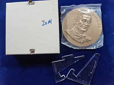 🌟 1979 John Wayne American US Mint Bronze 3  Medal Coin By Frank Gasparro • $29.99