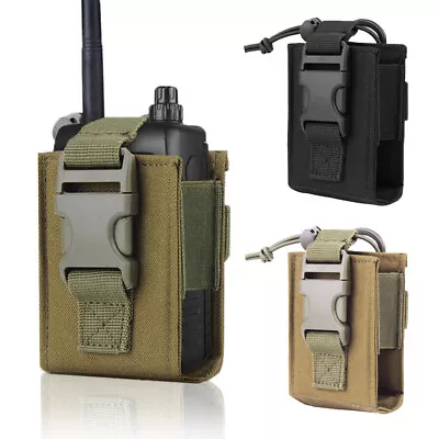 Tactical Molle Walkie Talkie Pouch Interphone Storage Bag Outdoor Radio Pouch • $7.28