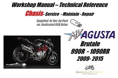 Workshop Manual USB MV Agusta Brutale 990R - 1090RR 2009 - 2015 • $18.66