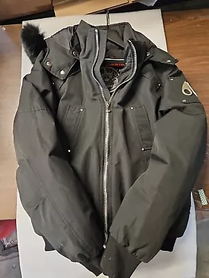 Moose Knuckles Men's Down Ballistic Bomber Jacket. Size L.   • $400