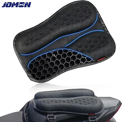 Universal Motorcycle Gel Seat Cushion 3D Honeycomb Structure Breathable & Shock • $29.50