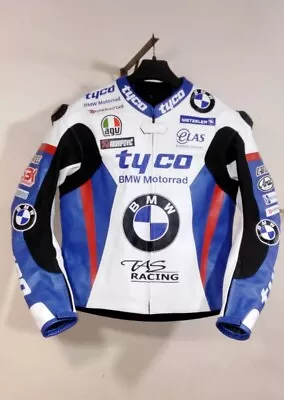 BMW Motorcycle Jacket Cowhide Leather Armour Jacket Motorbike Racing Jacket • $207.14