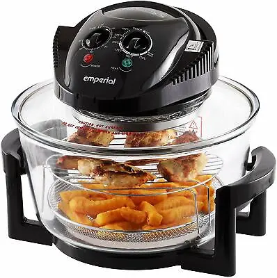 £32.99 • Buy Emperial 17L Halogen Convection Oven Cooker Air Fryer With Extender Ring Black 