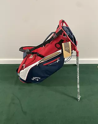 MINT Callaway Golf Hyperlite Zero 2023 Red/White/Navy USA Stand Golf Bag • $135.50