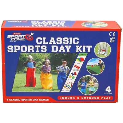 4 In 1 School Sports Day Games Set 3 Legged Sack Bean Bag & Egg & Spoon Race • £11.50